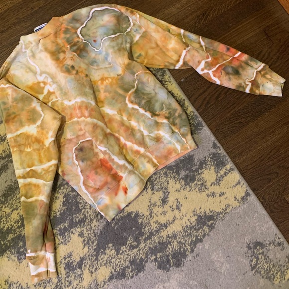 Awesome Tie Dyed and Printed Joshua Tree National Park Sweatshirt Small - Picture 3 of 6